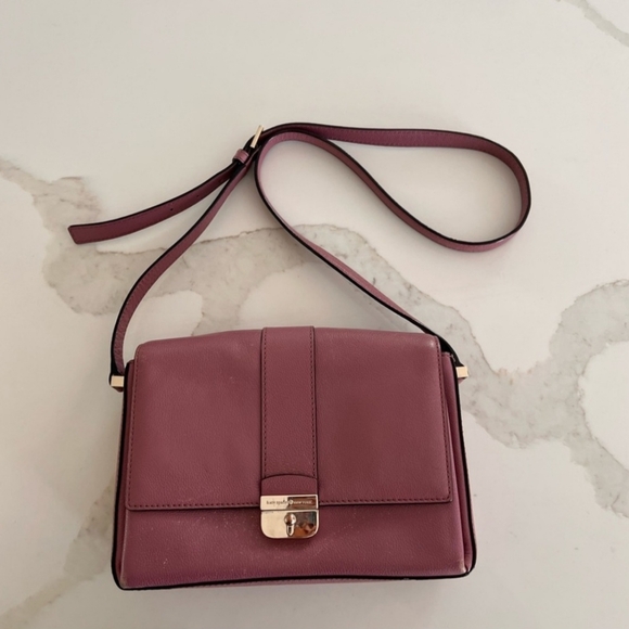 kate spade Handbags - Kate Spade Raisin Milna‎ Lovett Syreet Leather Crossbody Bag